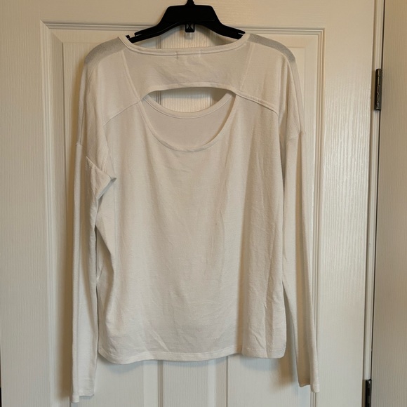 RAG & BONE JEAN Florence Cutout Back Long Sleeve Top in White - Picture 5 of 7